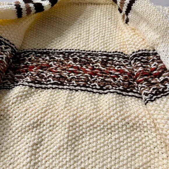 New The Marilyn Monroe 1962 Luxury Chunky Hand Knit Lambswool Wool Cardigan XL - Picture 5 of 15